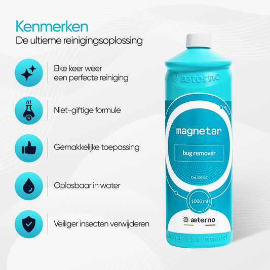 Aeterno Magnetar Bug Remover – Insectenverwijderaar – 1000 ml – Krachtige & Veilige Reiniging
