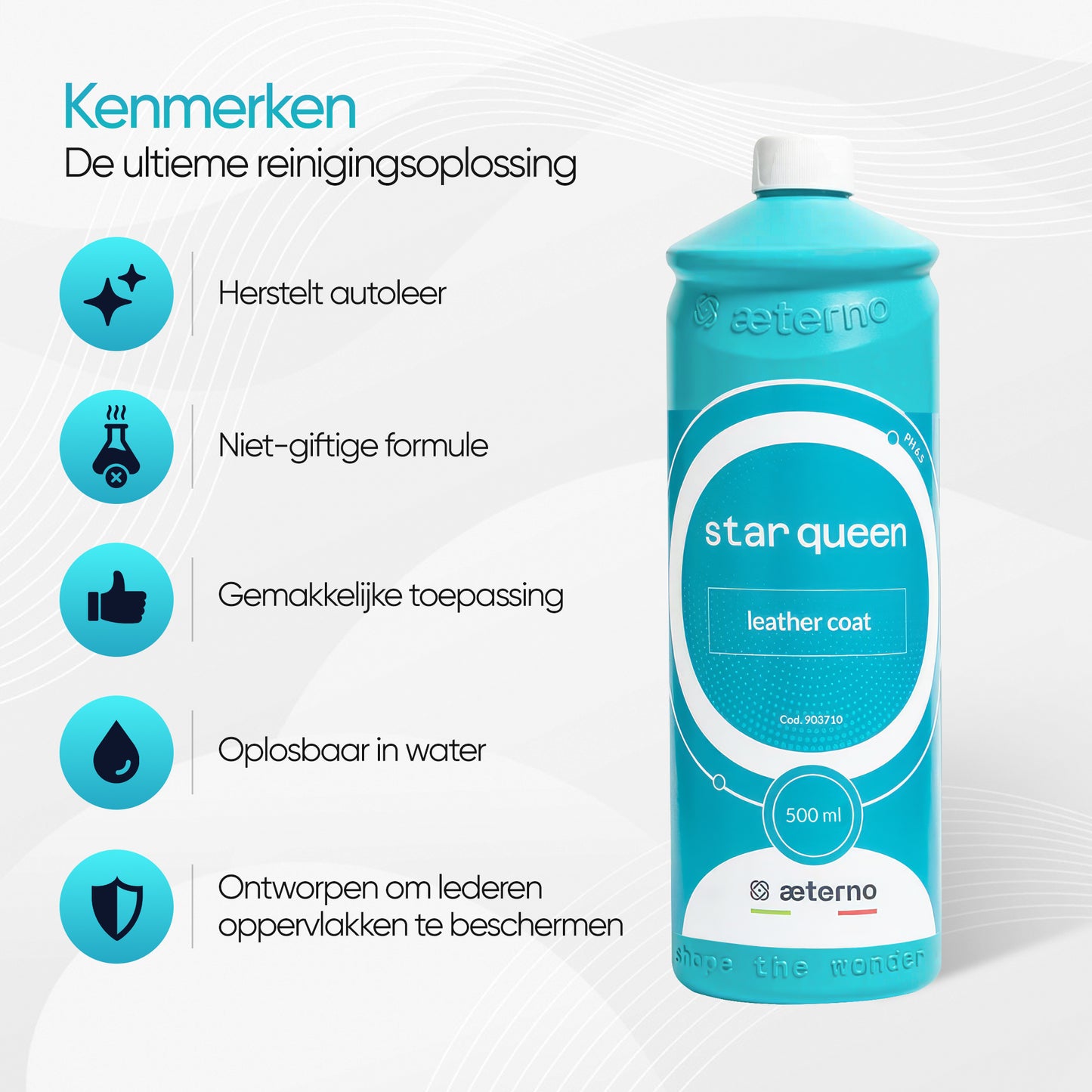 Aeterno Star Queen Leather Coat – Lederbescherming – 500 ml – Herstel & Bescherming