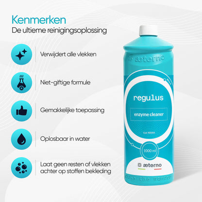 Aeterno Regulus Enzyme Cleaner – Diepwerkende Textielreiniger – 1000 ml – Krachtig & Veilig