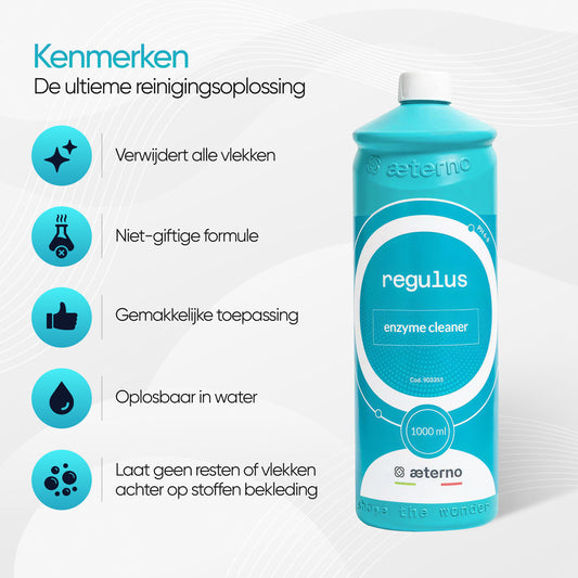Aeterno Regulus Enzyme Cleaner – Diepwerkende Textielreiniger – 1000 ml – Krachtig & Veilig