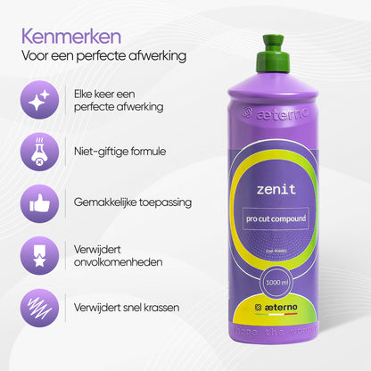 Aeterno Zenit Pro Cut Compound – Polijstcompound – 1000 ml – Krachtige Correctie