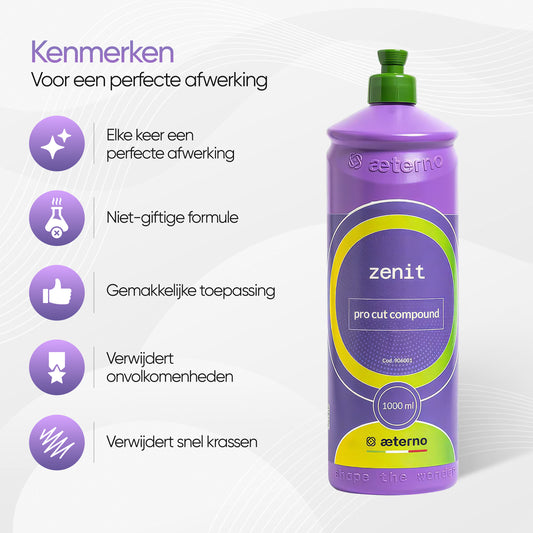 Aeterno Zenit Pro Cut Compound – Polijstcompound – 1000 ml – Krachtige Correctie