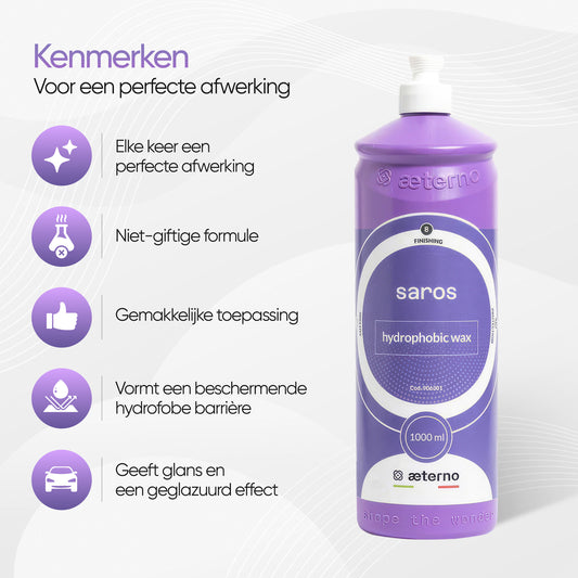 Aeterno Saros Hydrophobic Wax – Beschermende Wax – 1000 ml – Diepe Glans & Waterafstotend