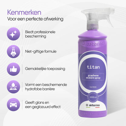 Aeterno Titan Graphene Sealant Spray – Geavanceerde Lakbescherming – 1000 ml