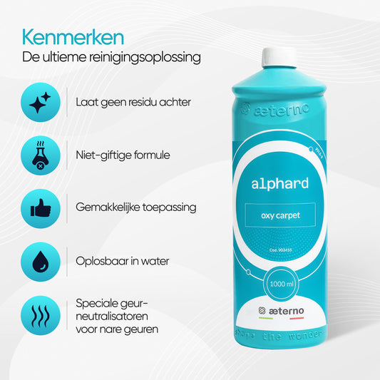 Aeterno Alphard Oxy Carpet – Tapijt- & Bekledingsreiniger – 1000 ml – Oxy Kracht