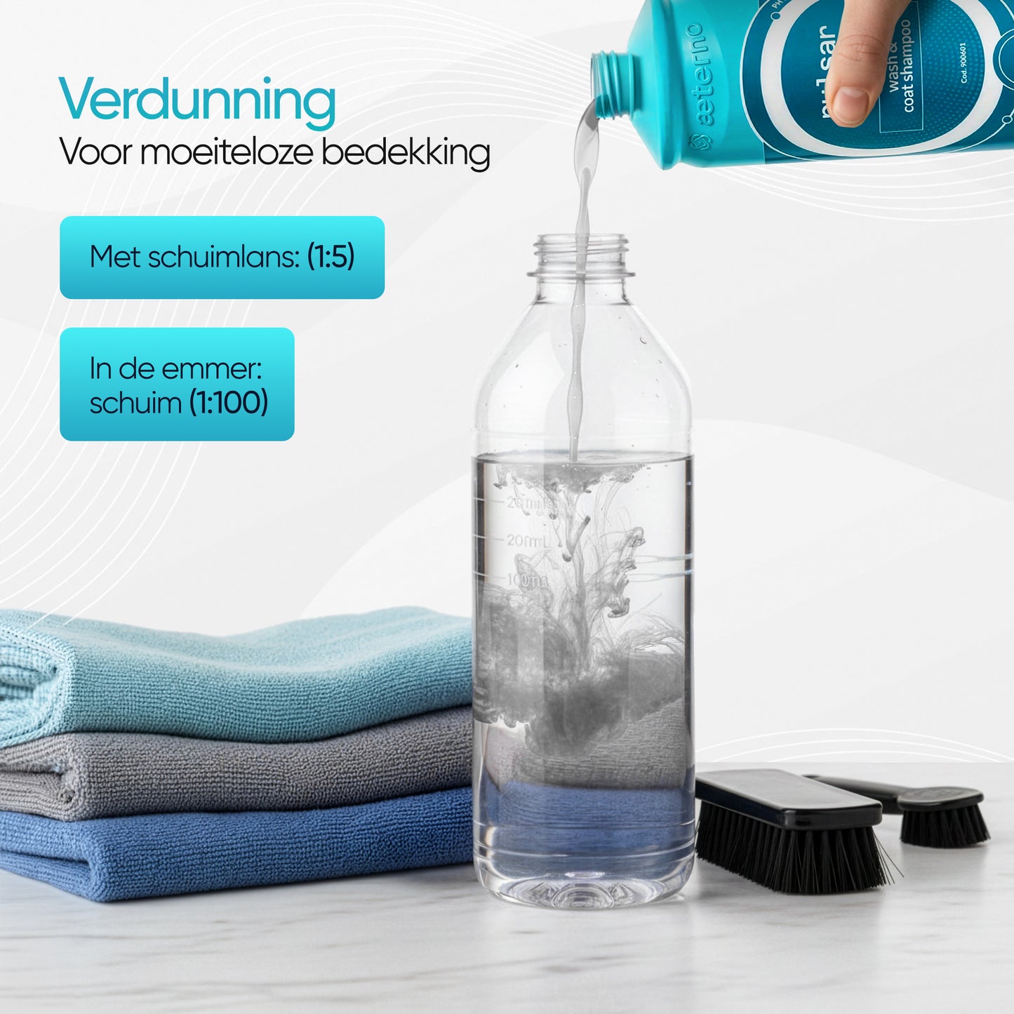Aeterno Pulsar Coat – Wash & Coat Shampoo – 1000 ml – Reinigt, Verzegelt & Beschermt