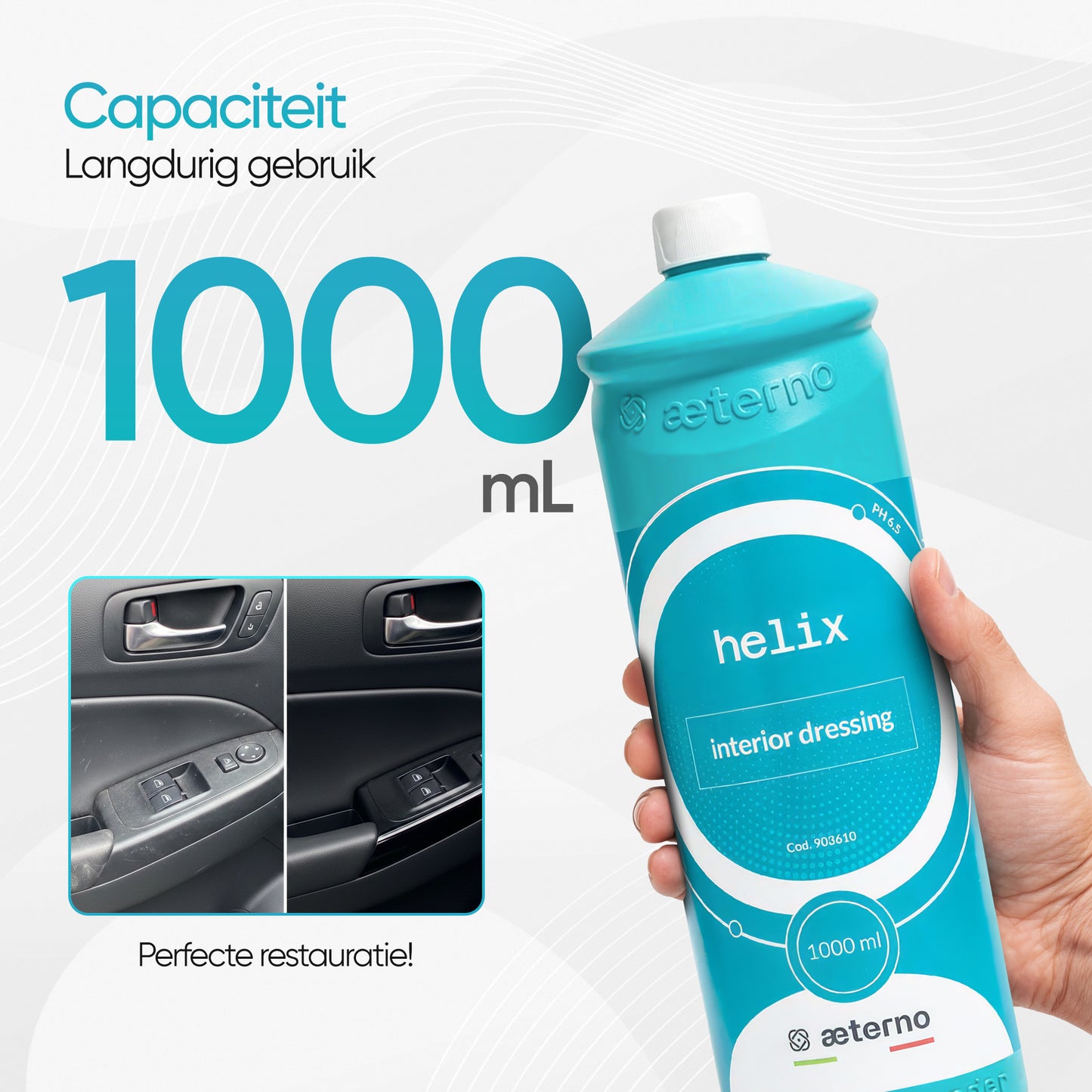 Aeterno Helix Interior Dressing – Kunststofhersteller – 1000 ml – Verzorging & Bescherming