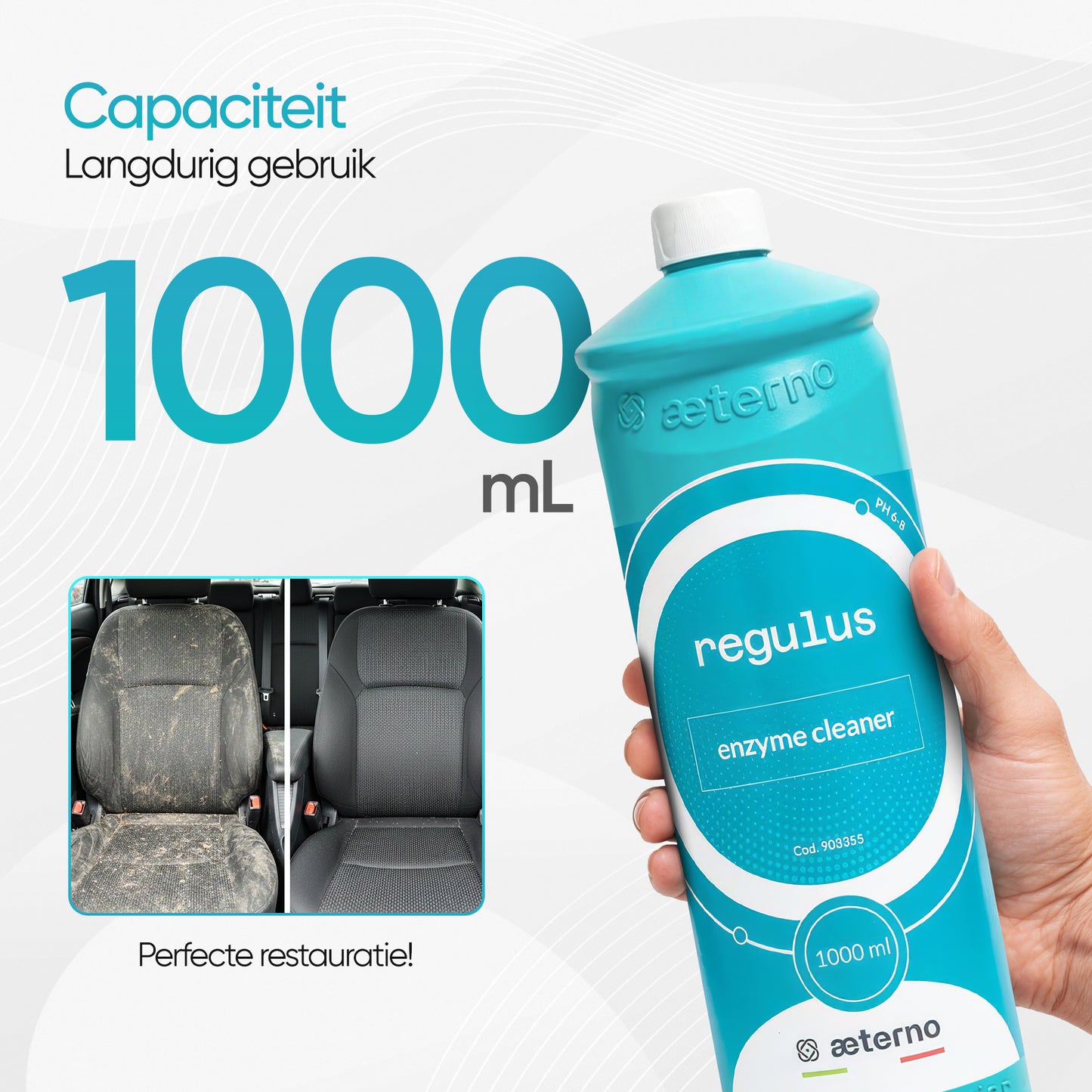 Aeterno Regulus Enzyme Cleaner – Diepwerkende Textielreiniger – 1000 ml – Krachtig & Veilig