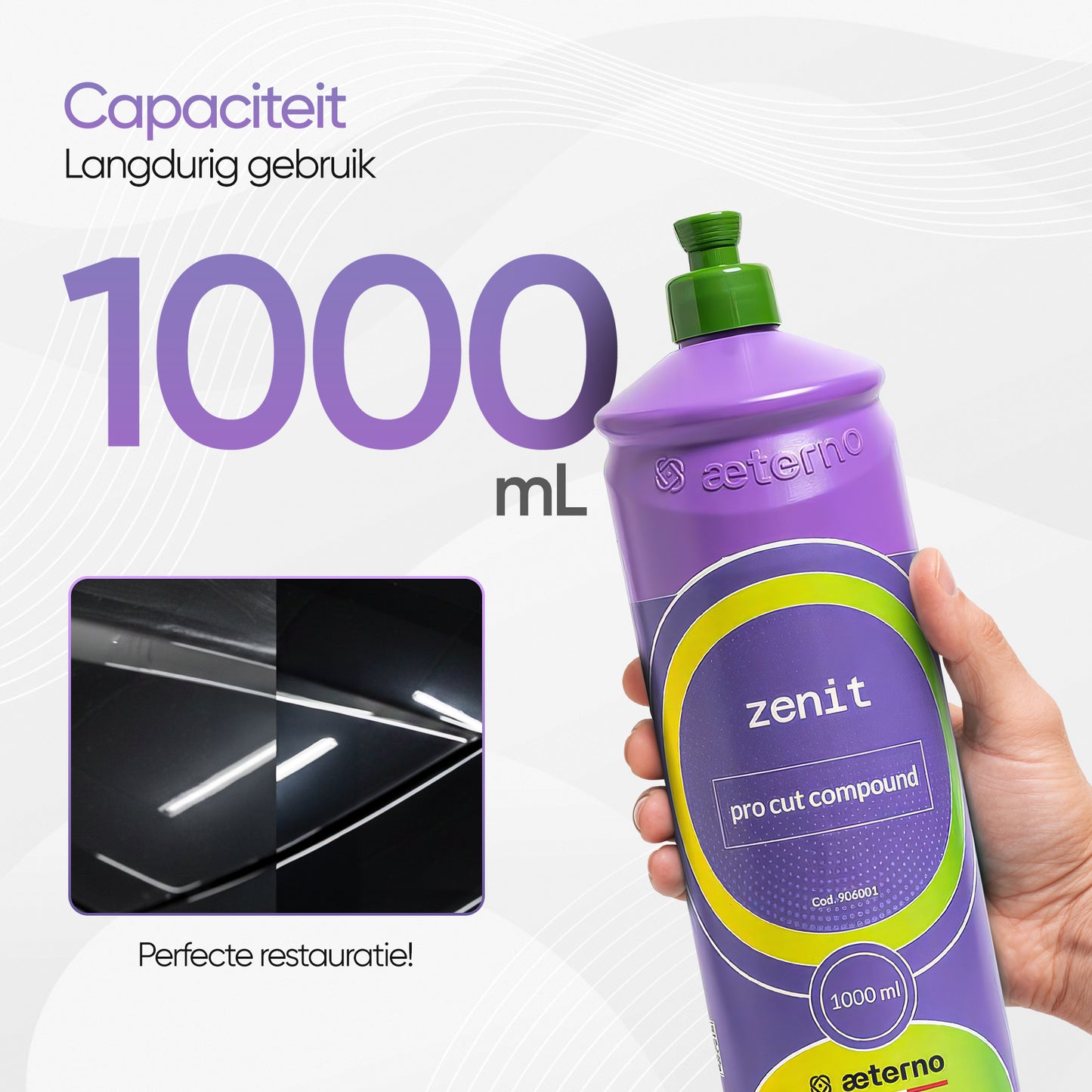 Aeterno Zenit Pro Cut Compound – Polijstcompound – 1000 ml – Krachtige Correctie