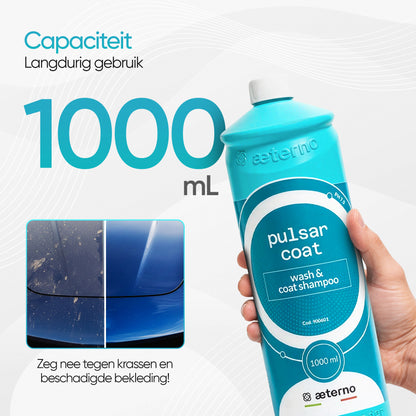 Aeterno Pulsar Coat – Wash & Coat Shampoo – 1000 ml – Reinigt, Verzegelt & Beschermt