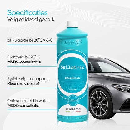 Aeterno Bellatrix Glass Cleaner – Glasreiniger – 1000 ml – Streeploos & Veilig