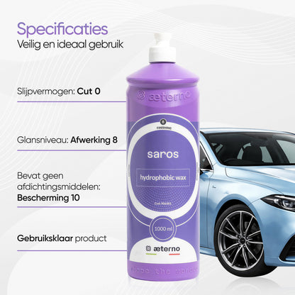 Aeterno Saros Hydrophobic Wax – Beschermende Wax – 1000 ml – Diepe Glans & Waterafstotend
