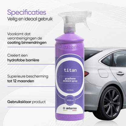 Aeterno Titan Graphene Sealant Spray – Geavanceerde Lakbescherming – 1000 ml