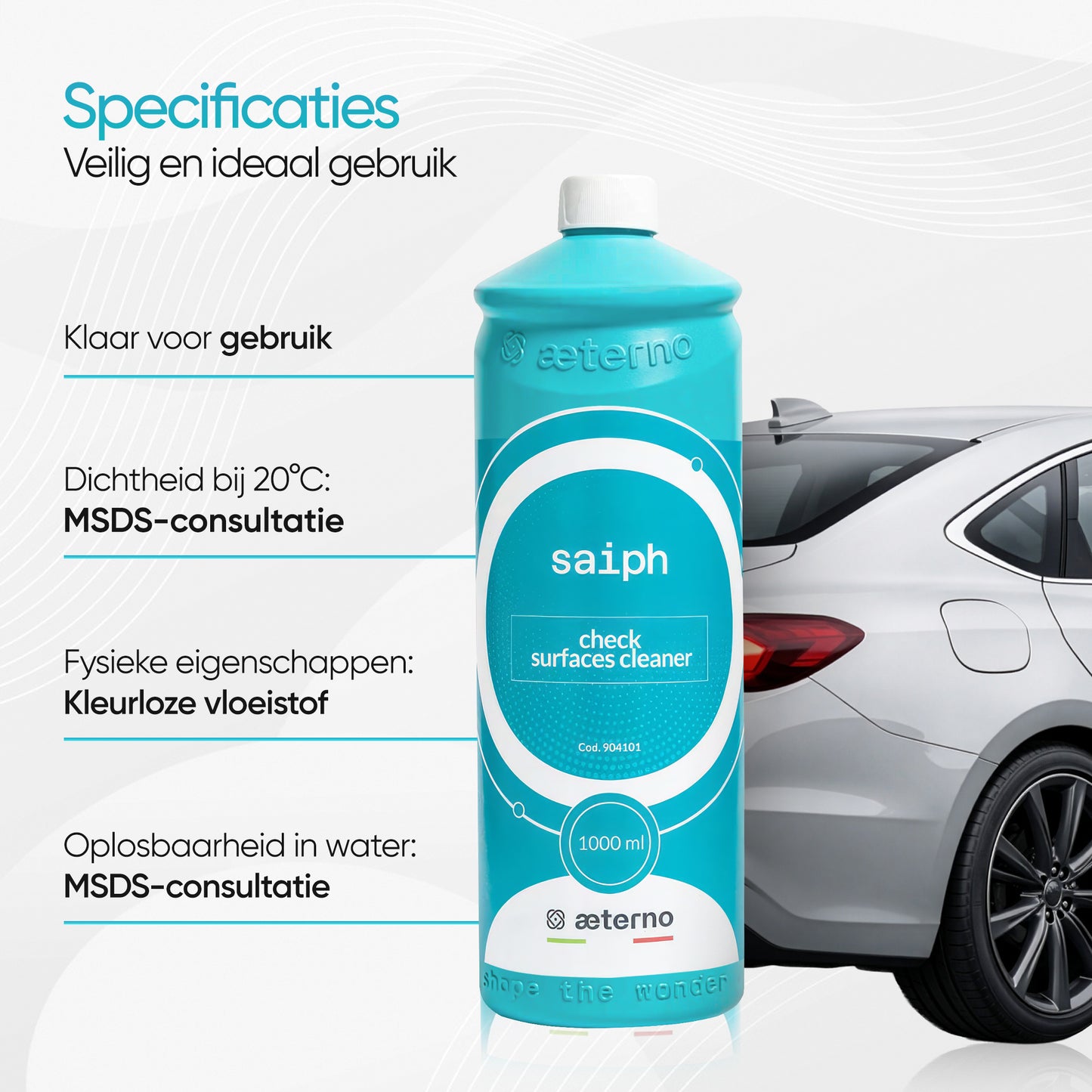 Aeterno Saiph Check Surfaces Cleaner – Oppervlaktereiniger – 1000 ml – Veilig & Effectief
