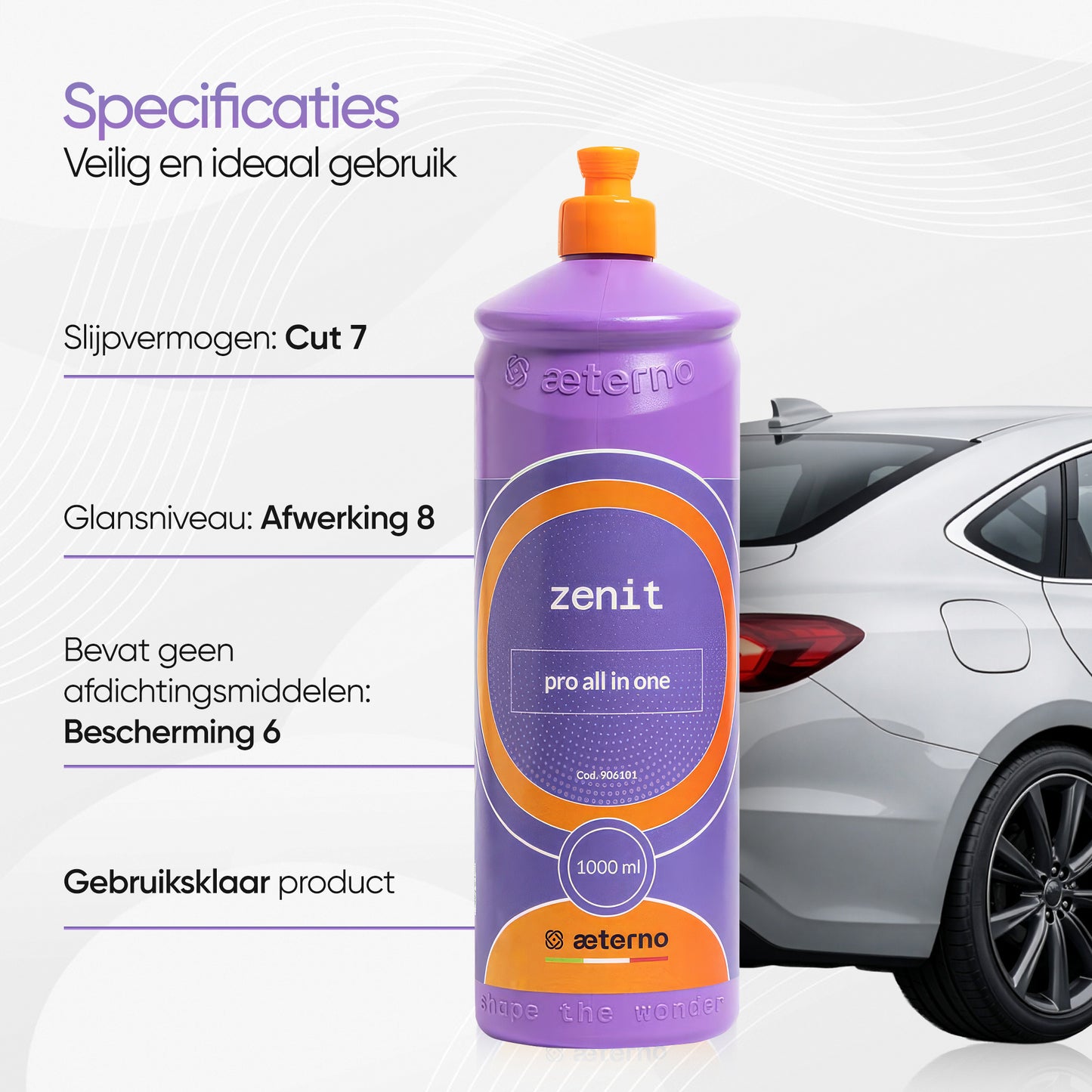 Aeterno Zenit Pro All In One – Polijst & Bescherm – 1000 ml – Correctie in één stap