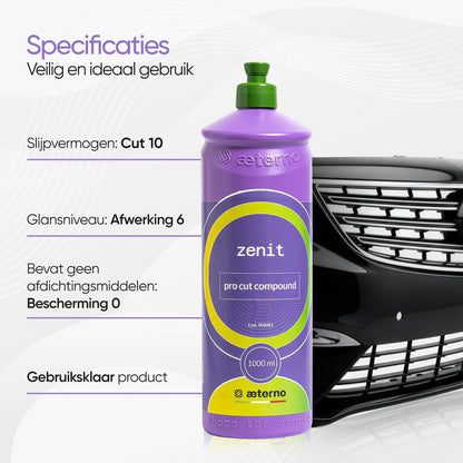 Aeterno Zenit Pro Cut Compound – Polijstcompound – 1000 ml – Krachtige Correctie