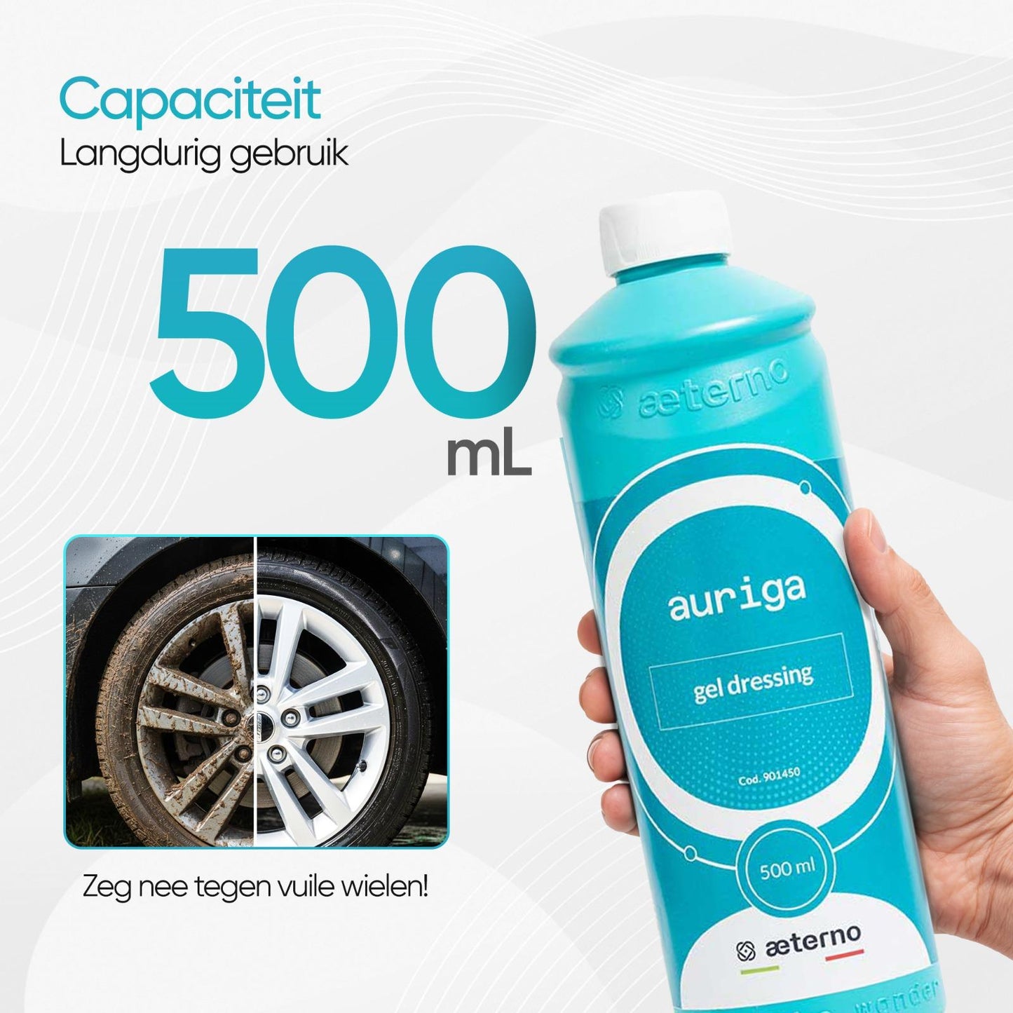 Aeterno Auriga Gel Dressing – Kunststof & Rubber Gel – 500 ml – Langdurige Bescherming